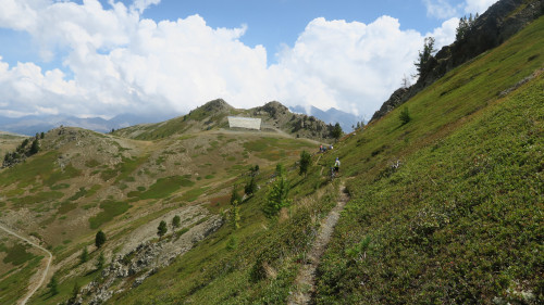 sentier du col Saurel Ouest