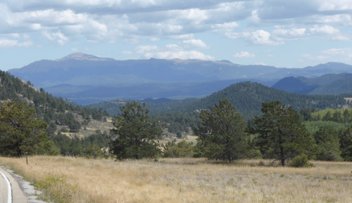 Pikes Peak vu du Wilkerson pass